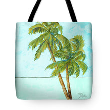 Load image into Gallery viewer, Beach Palm Blue I Tote Bag
